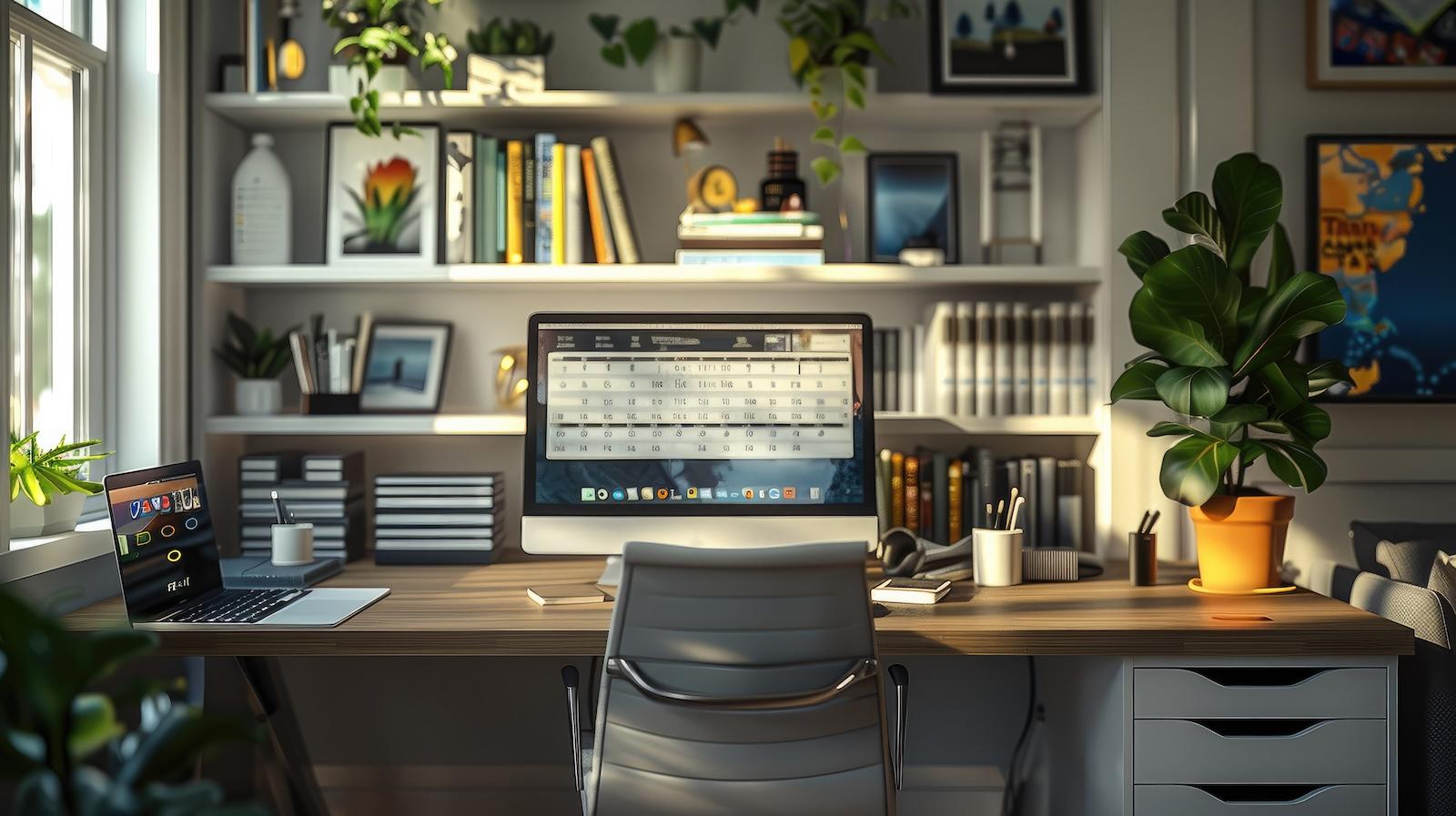 photo of organized desk