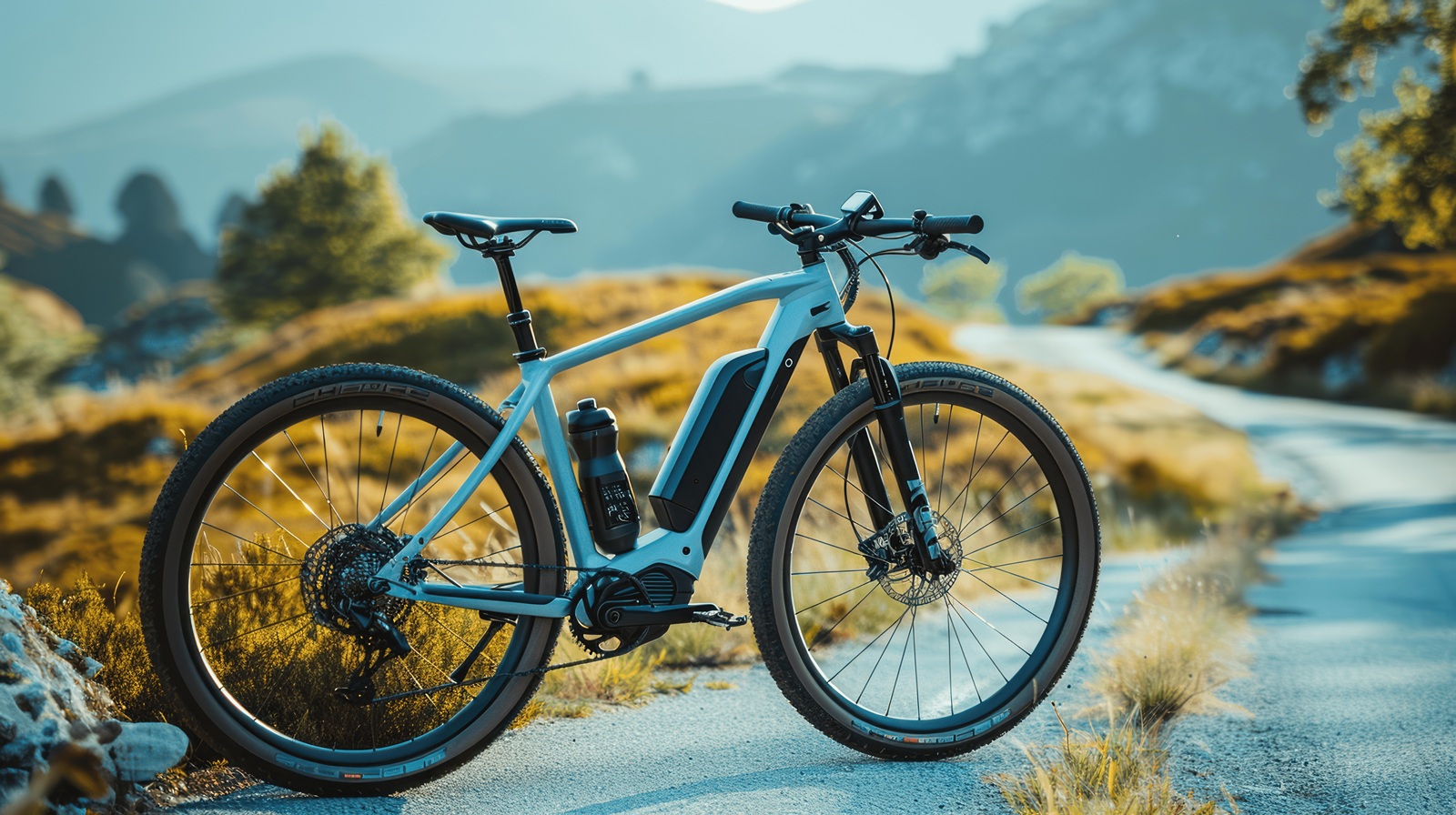 E-Bike on a country road