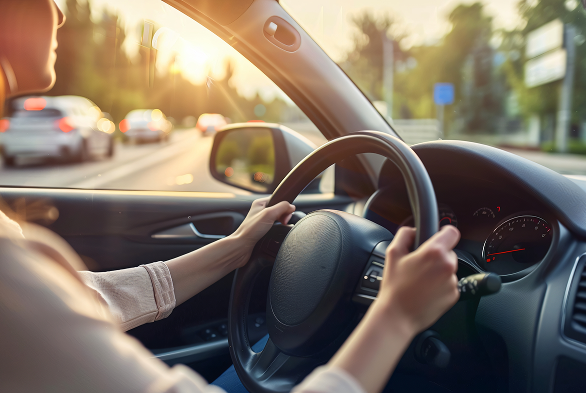 woman driving